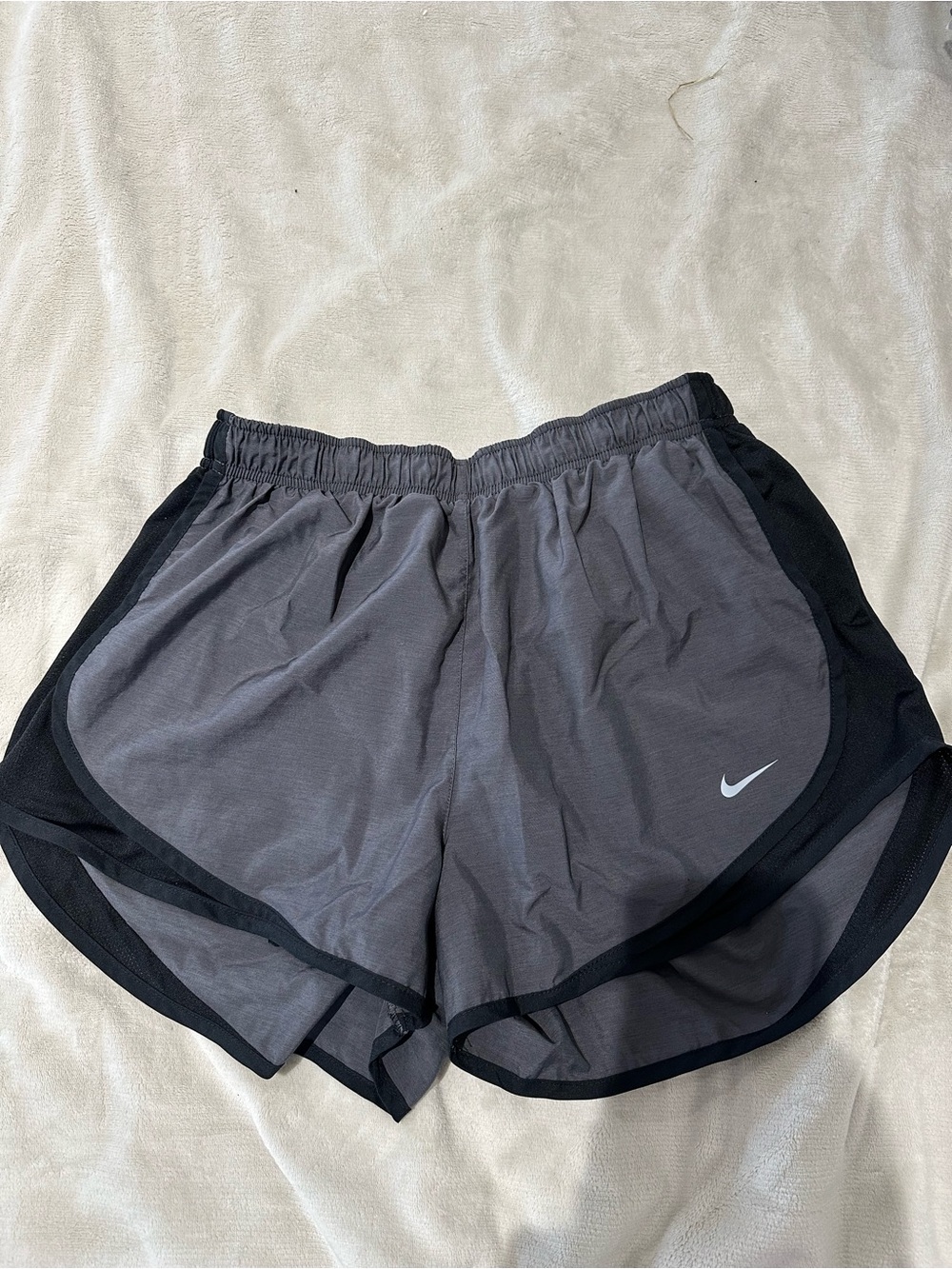 Nike Women’s Gray Athletic Shorts with Black Trim